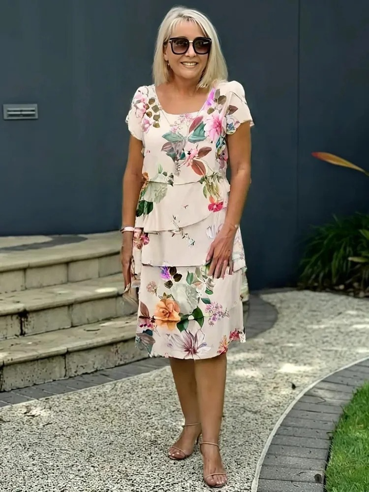 Nivra™ | Robe Maxi Élégante à Imprimé Floral