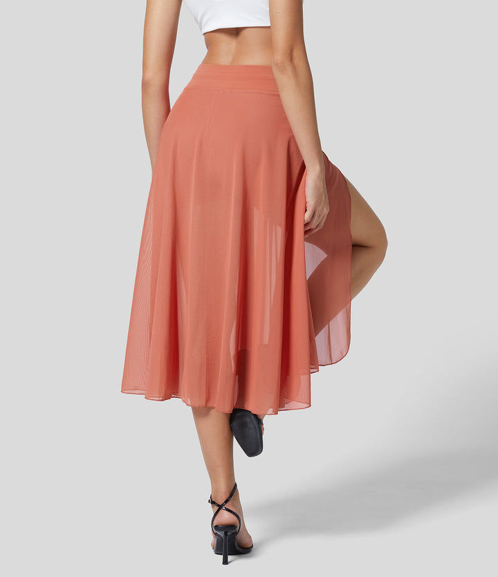 Eren™ | Jupe Midi 2-en-1 Taille Haute