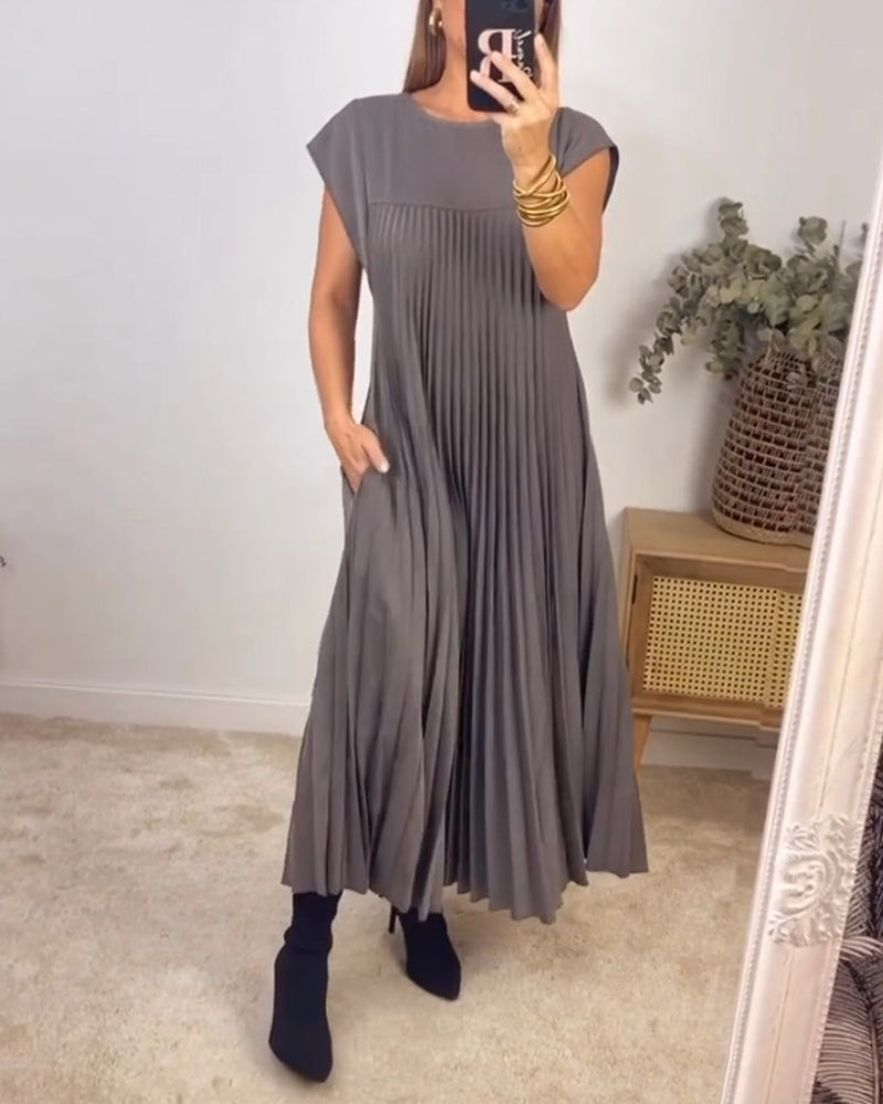 Alice™ | Robe Maxi Élégante et Confortable avec Plis