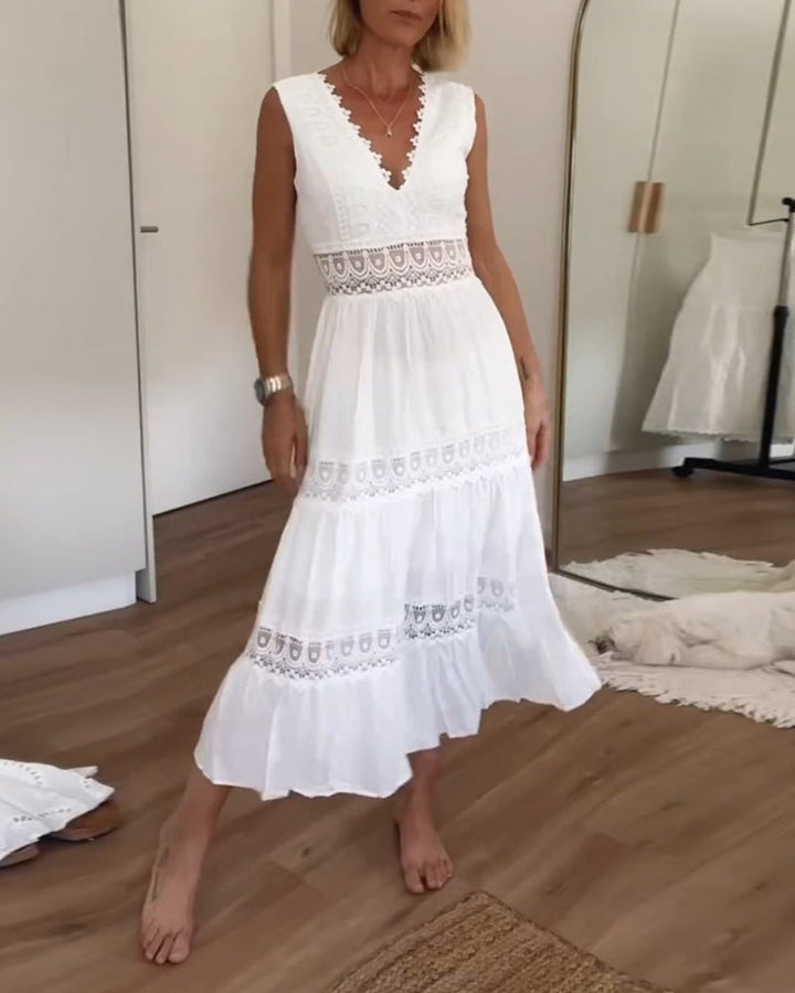 Matilde™ | Robe en dentelle avec décolleté en V (quasi épuisé)