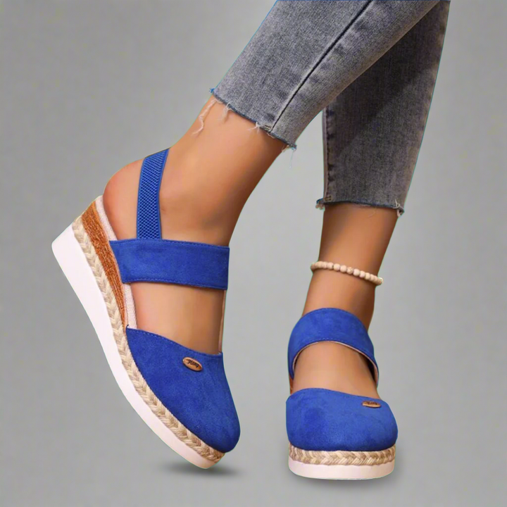 Gitta | Sandales compensées grande taille pour femmes – Confortables et polyvalentes