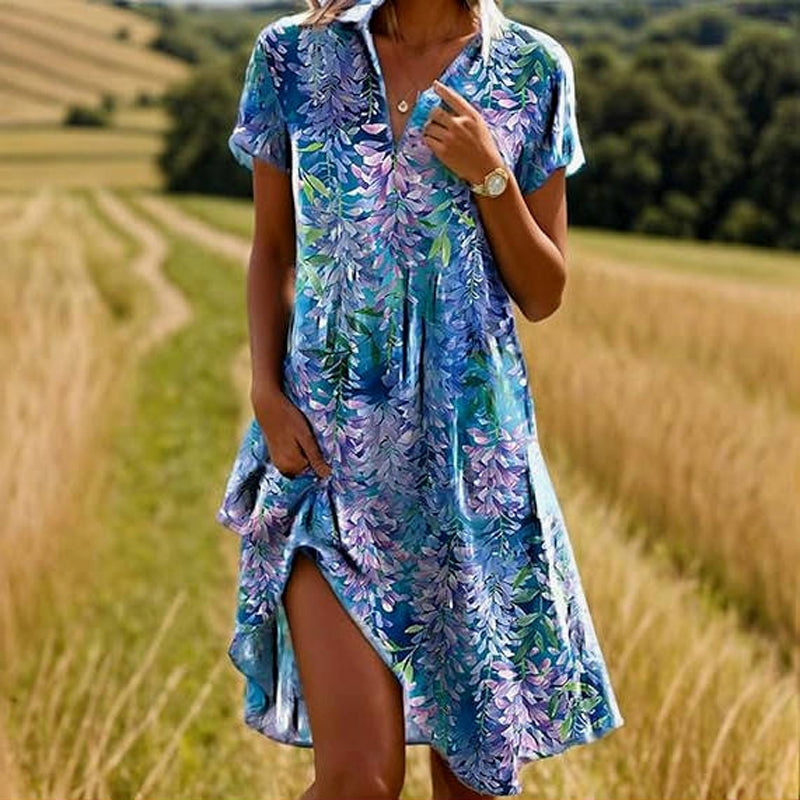 Robe d'été "Temps de café" – Élégante & joyeuse