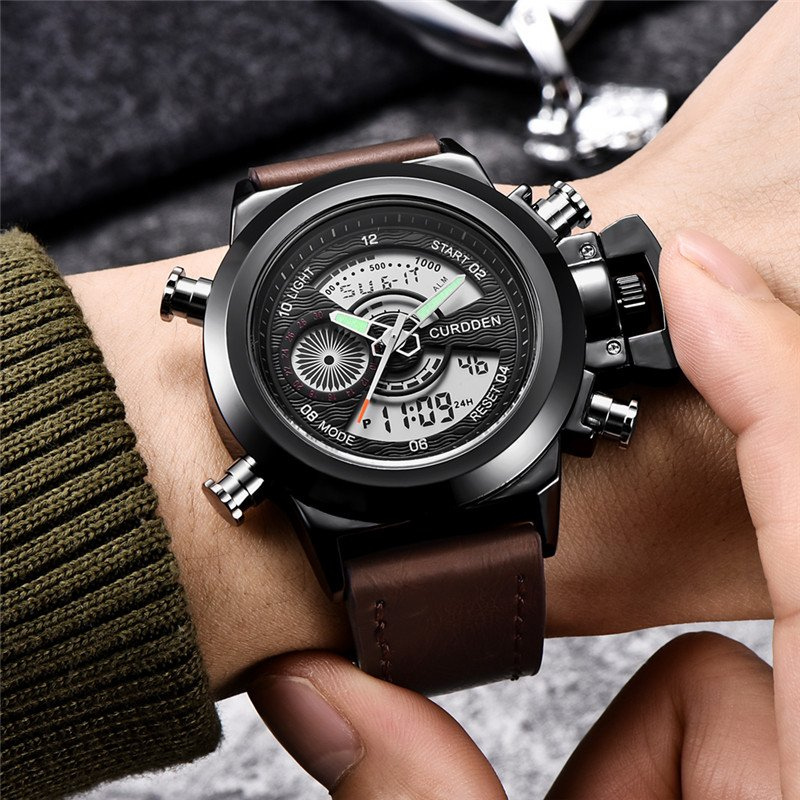 Montre Chronographe de Mode à Double Temps Ur™ Olsen & Olsen