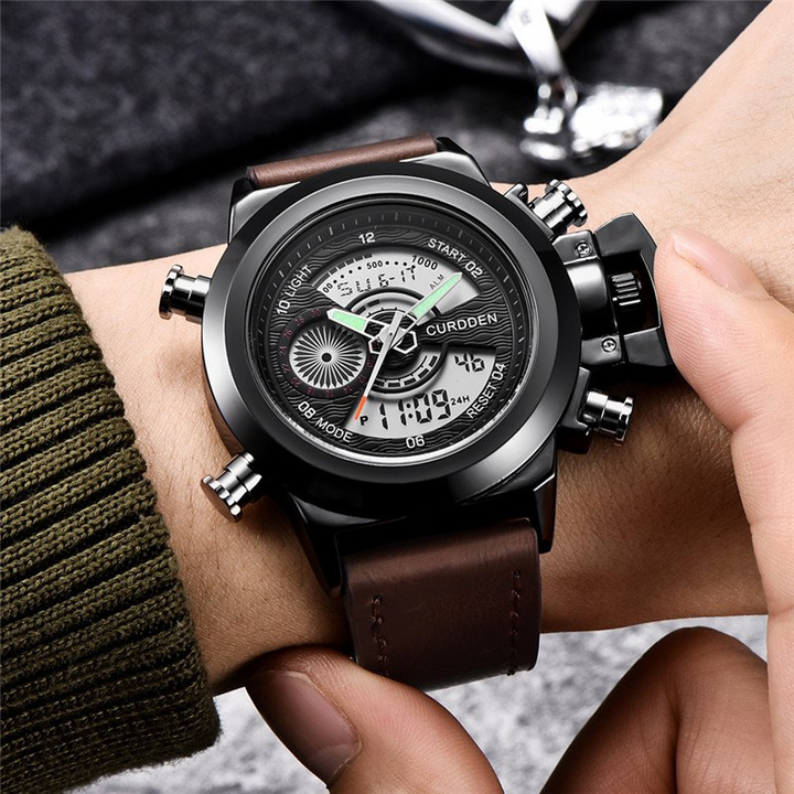 Montre Chronographe de Mode à Double Temps Ur™ Olsen & Olsen