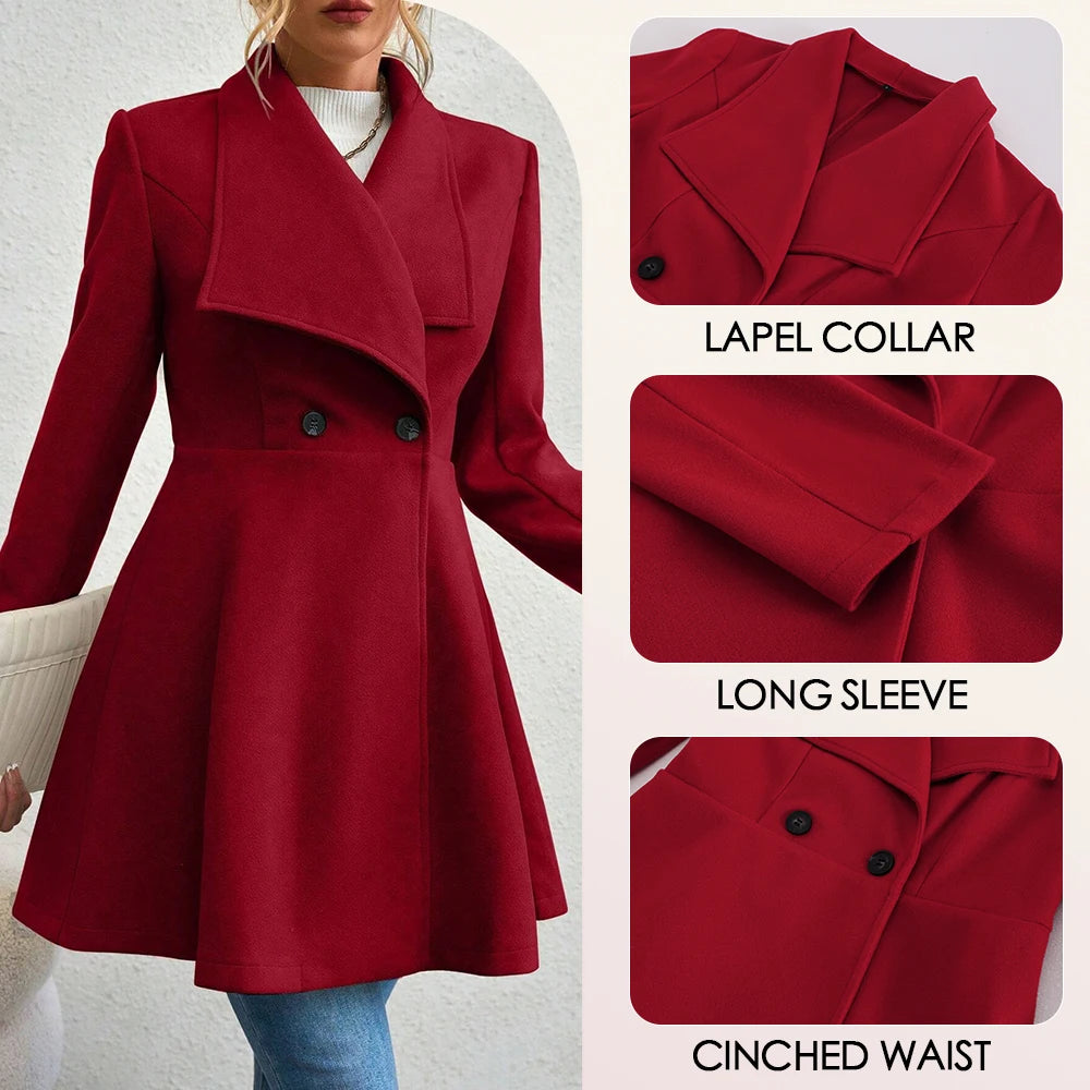 Onyxa™ | Manteau d'hiver élégant à manches longues