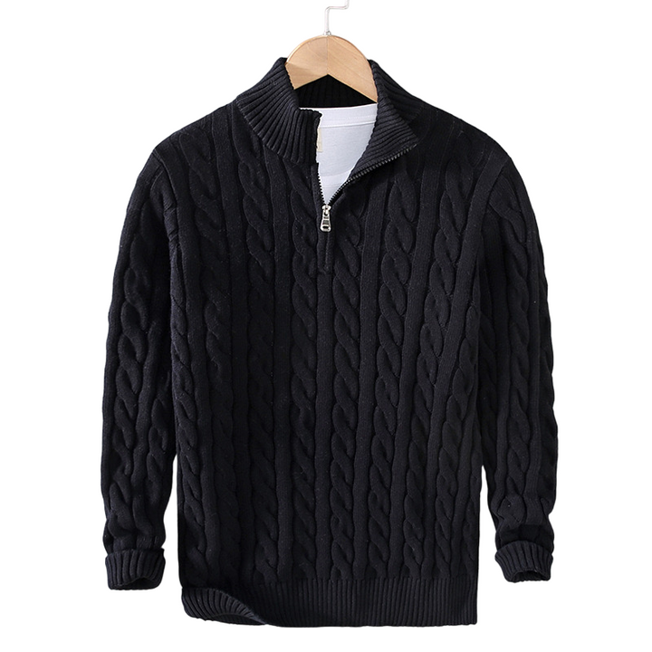 Lorentis™ | Pull en tricot de luxe avec fermeture éclair moderne