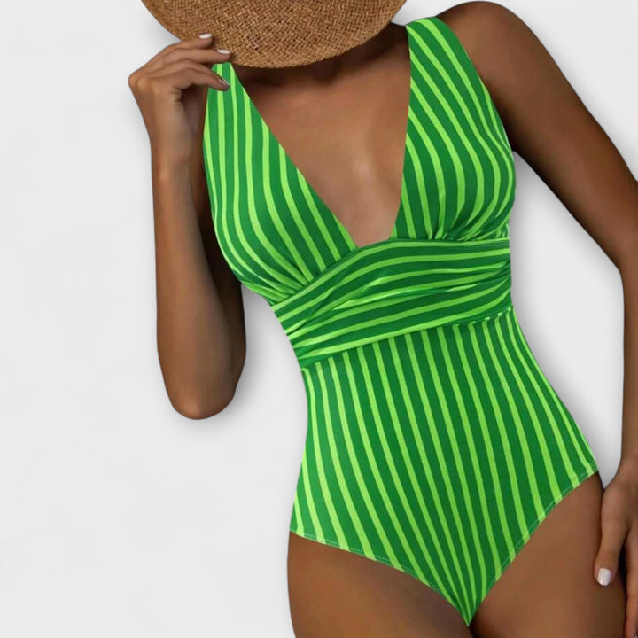 Aurora™ | Maillot de Bain Entier à Rayures