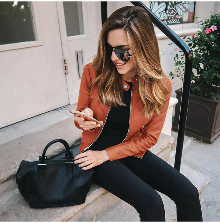 Aveline™ | Veste en cuir