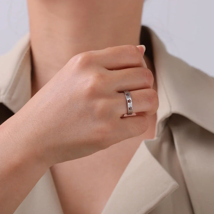 Bague Ajustable en Argent et or – Miraie
