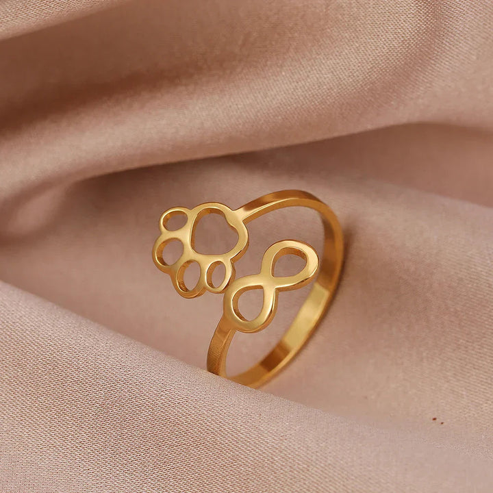 Bague Ajustable en Argent et Or – AYLA