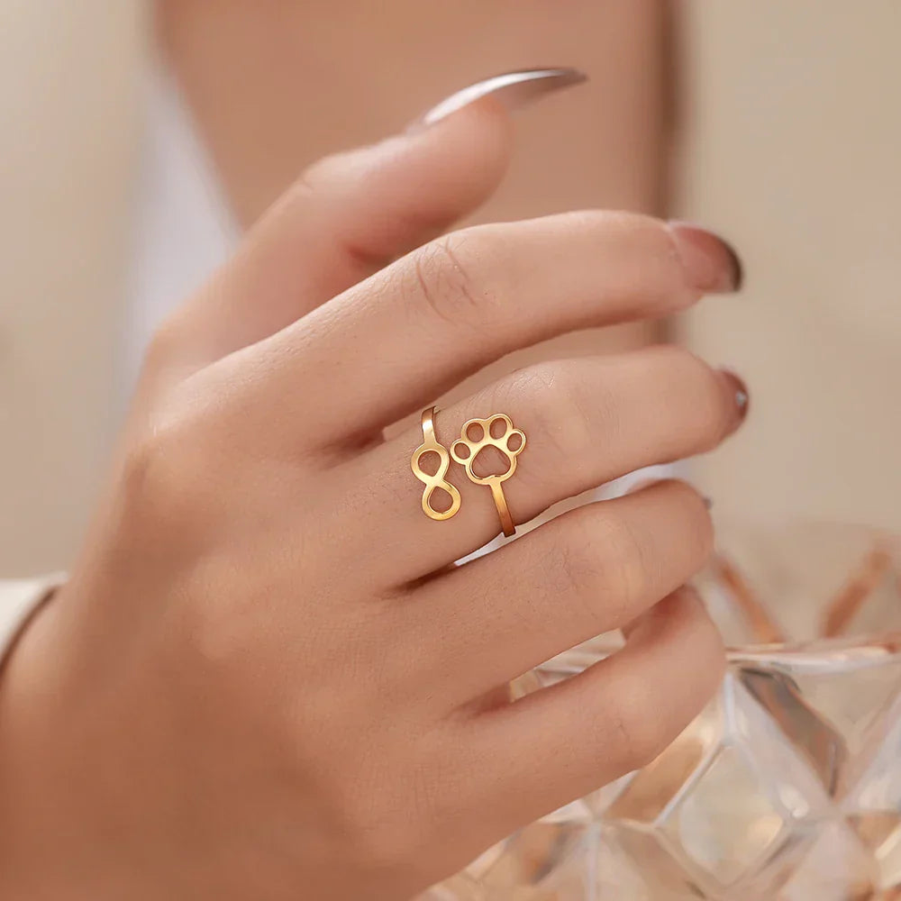 Bague Ajustable en Argent et Or – AYLA