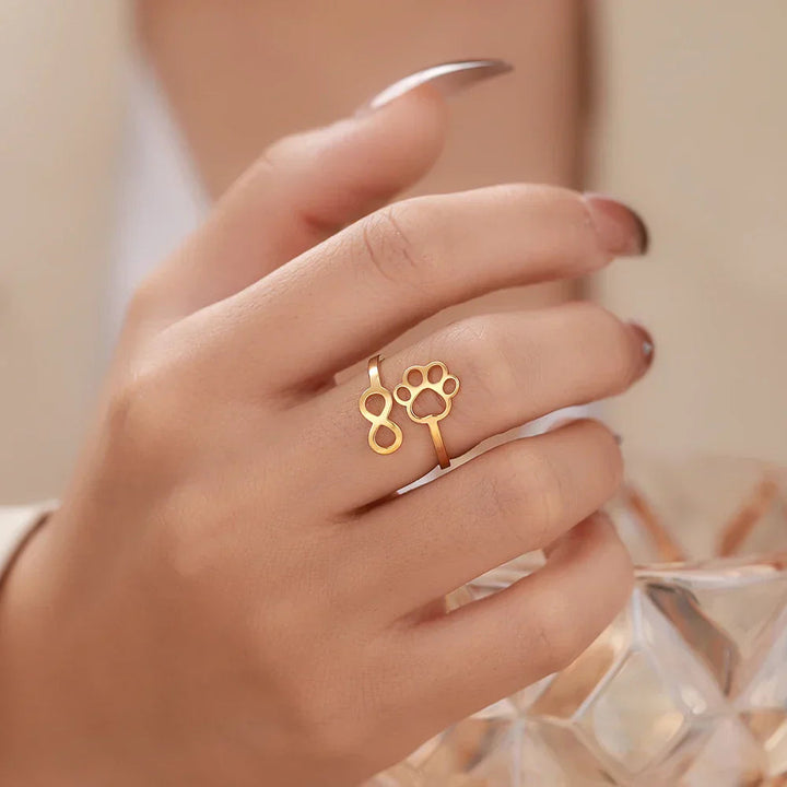 Bague Ajustable en Argent et Or – AYLA