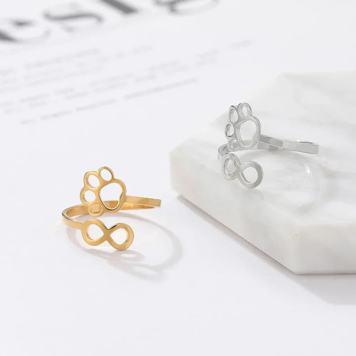 Bague Ajustable en Argent et Or – AYLA