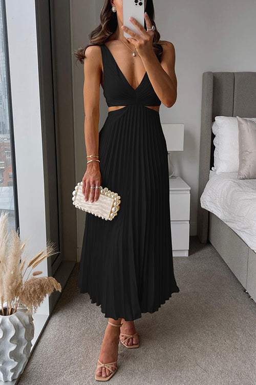 Elsa | Robe Maxidress Plissée Élégante