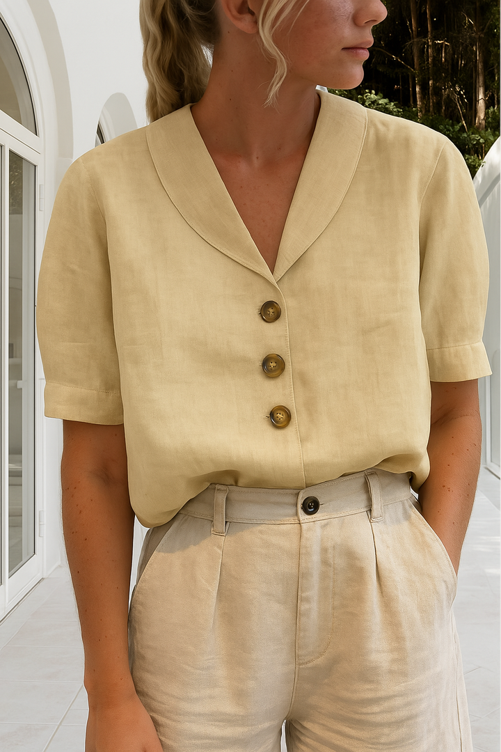 Christin™ | Blouse d'Été Chic avec Décolleté Élégant