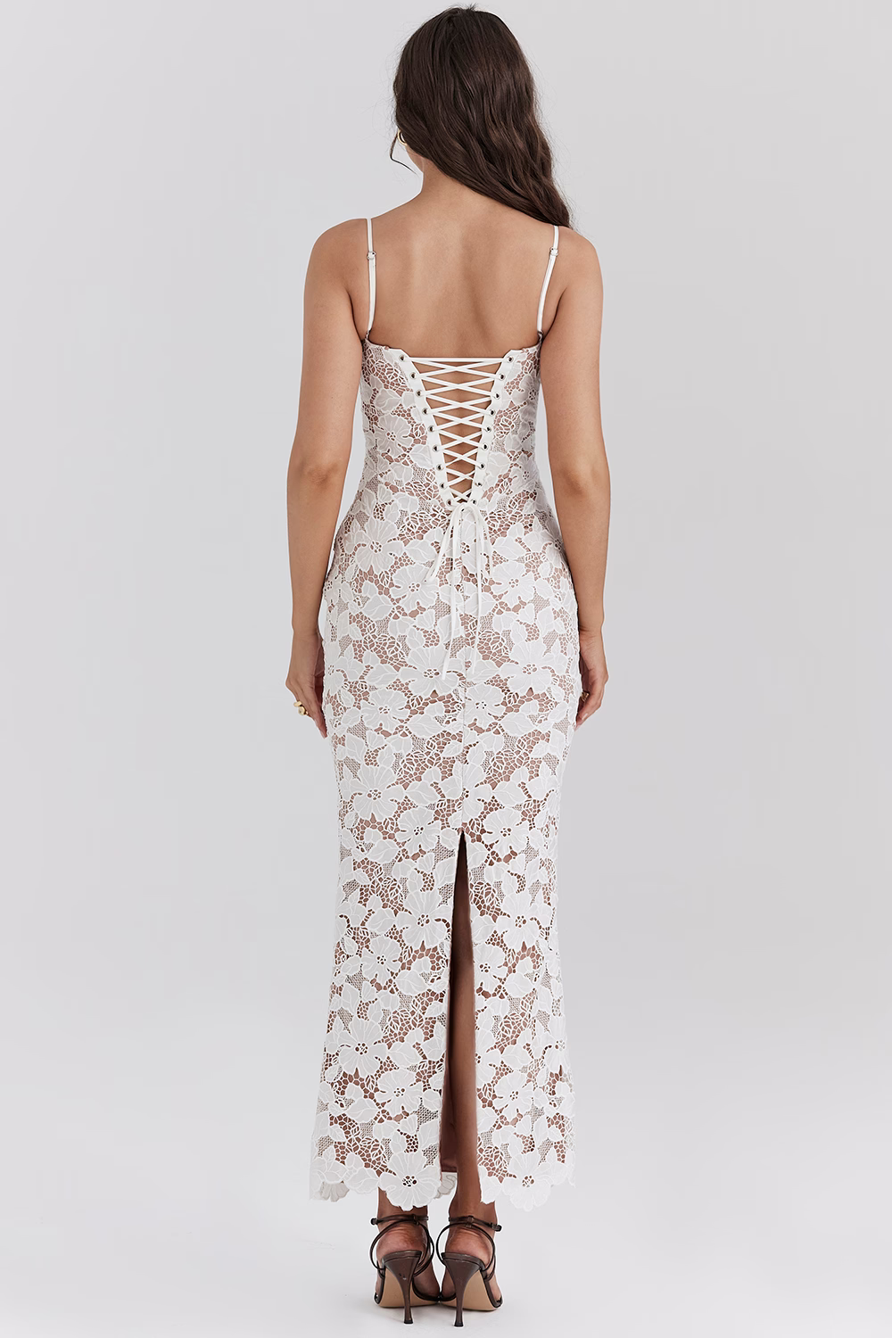 EVANGELINE - Robe Maxi Brodée
