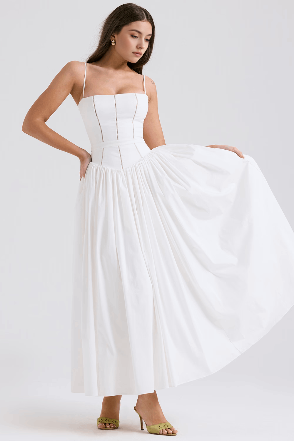VIOLETTA - Robe Midi Posy