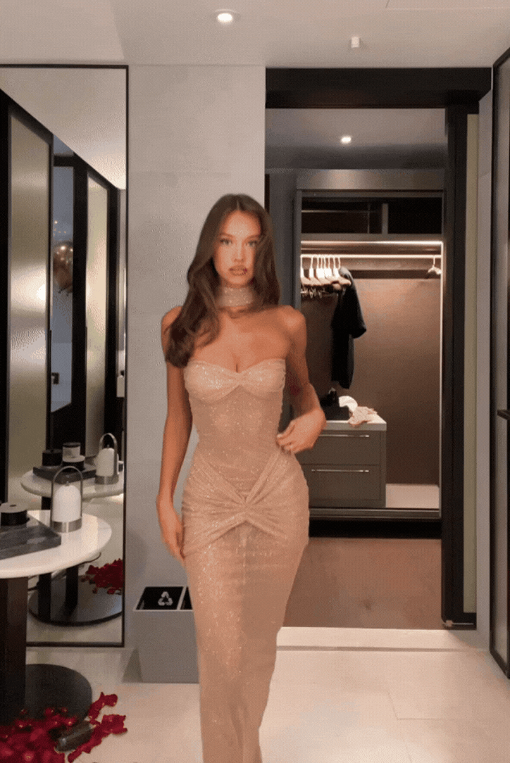 Candela™ | Robe Pailletée Off-Shoulder Éblouissante