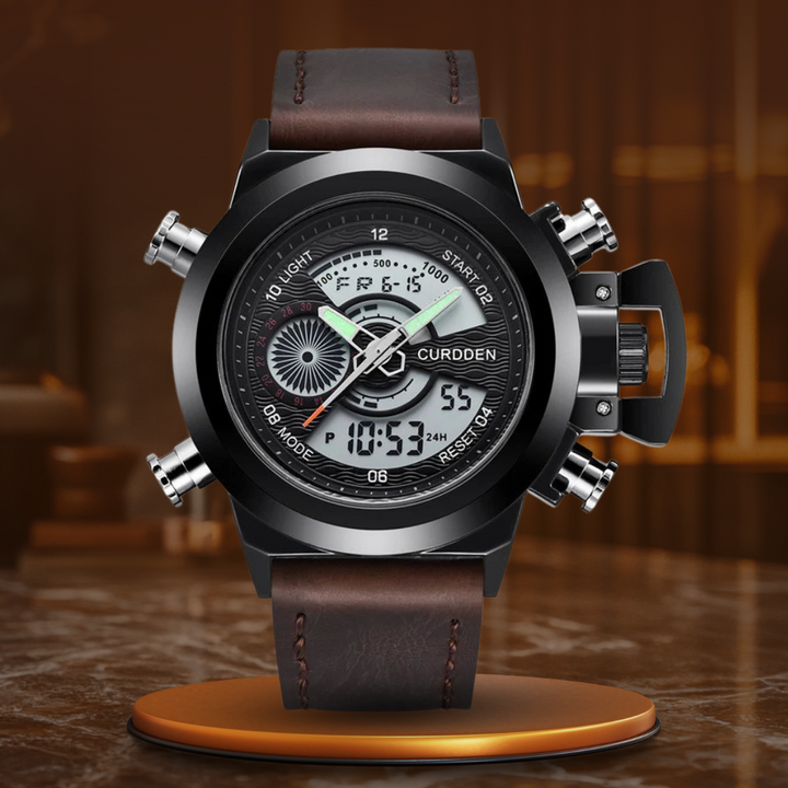 Montre Chronographe de Mode à Double Temps Ur™ Olsen & Olsen