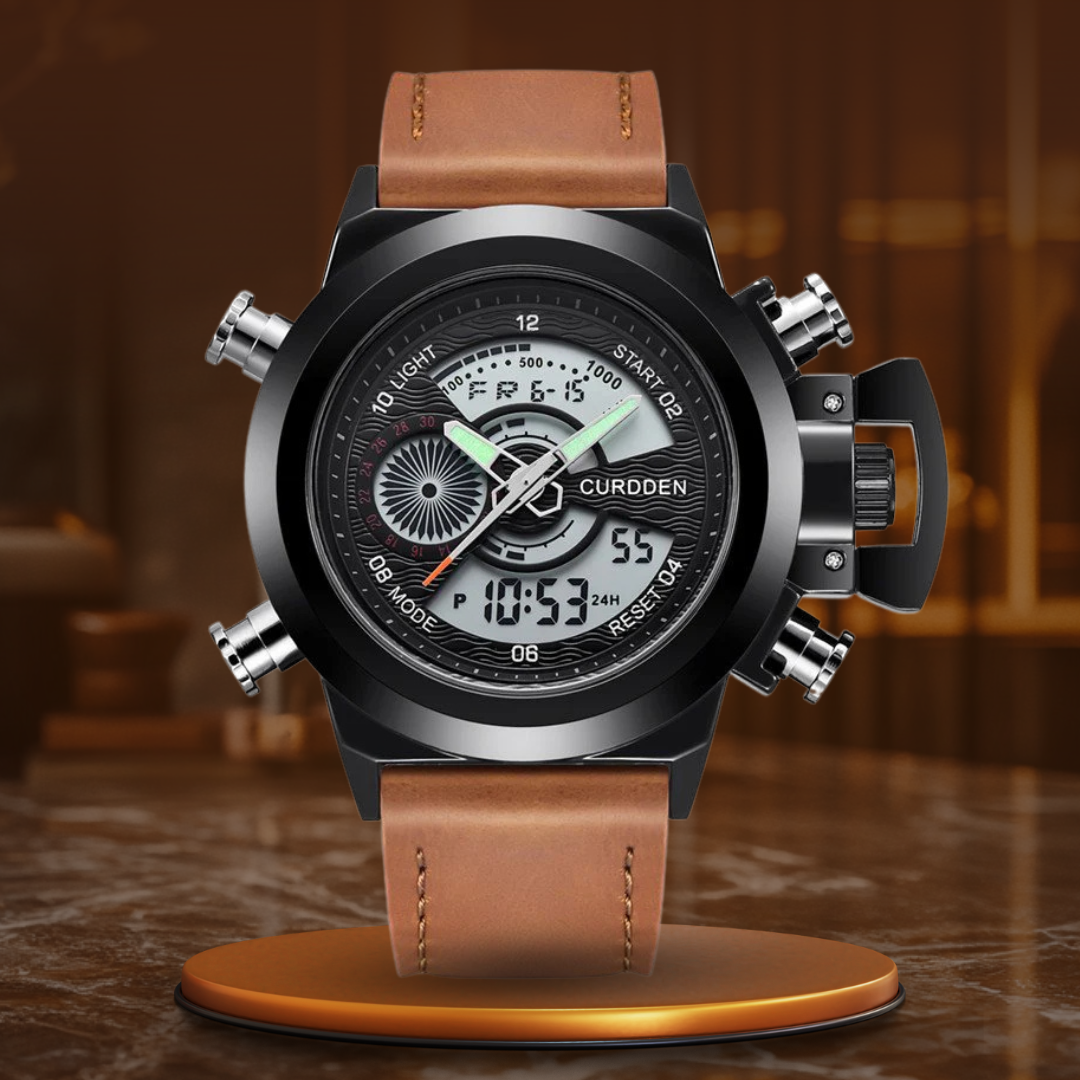 Montre Chronographe de Mode à Double Temps Ur™ Olsen & Olsen