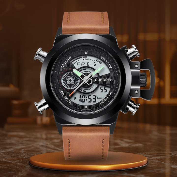 Montre Chronographe de Mode à Double Temps Ur™ Olsen & Olsen