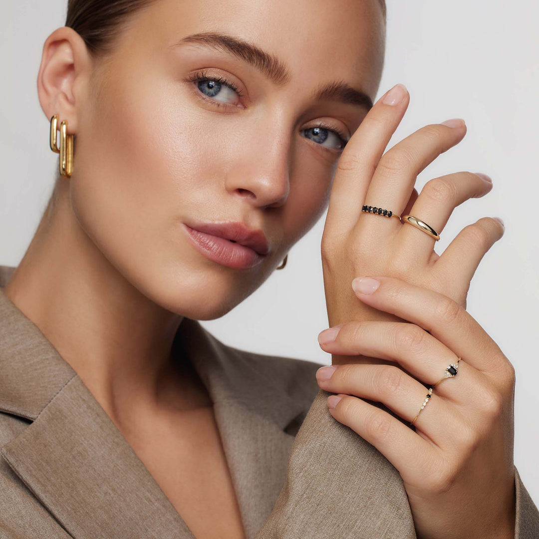 Bague en or 14 carats Rock Solid