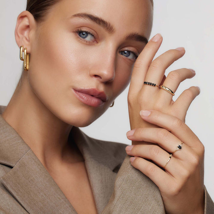 Bague en or 14 carats Rock Solid