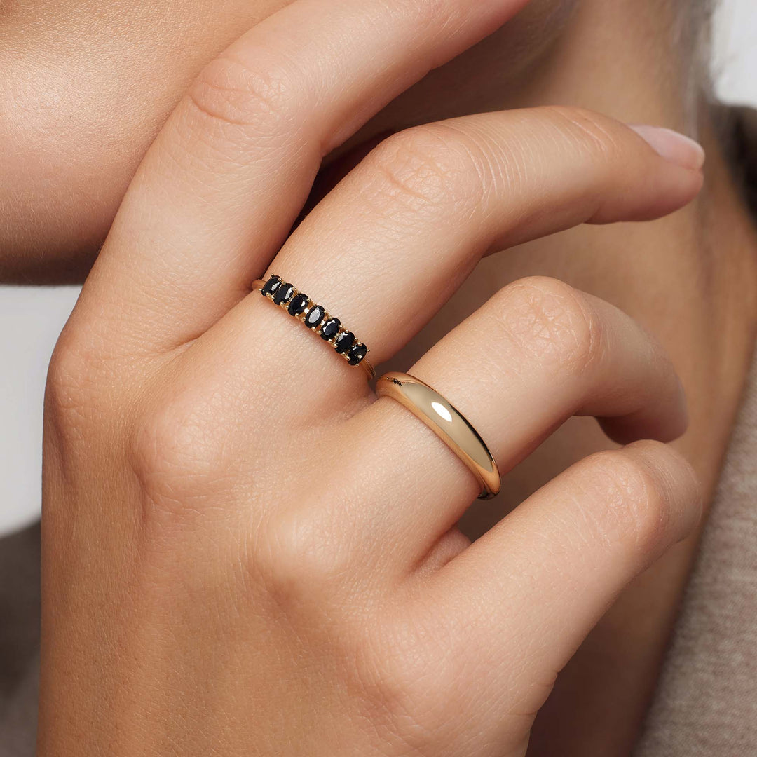 Bague en or 14 carats Rock Solid