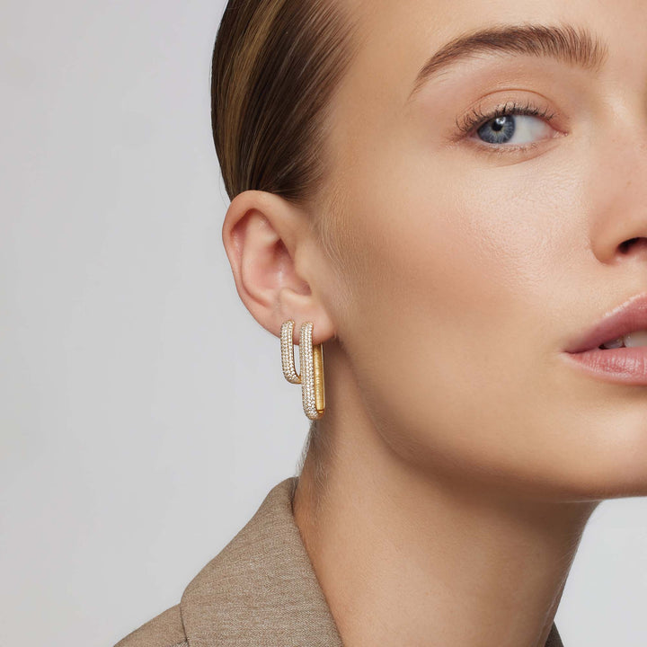 Boucles d'oreilles Icon Pavé