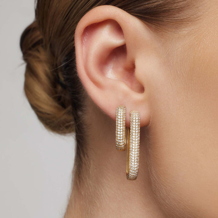 Boucles d'oreilles Icon Pavé