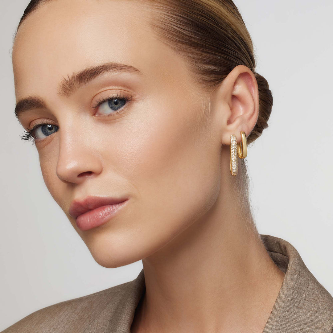 Boucles d'Oreilles Pavé Grande Icône