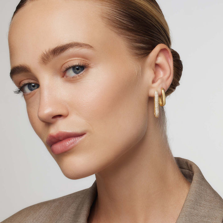 Boucles d'Oreilles Pavé Grande Icône