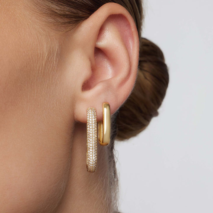 Boucles d'Oreilles Pavé Grande Icône