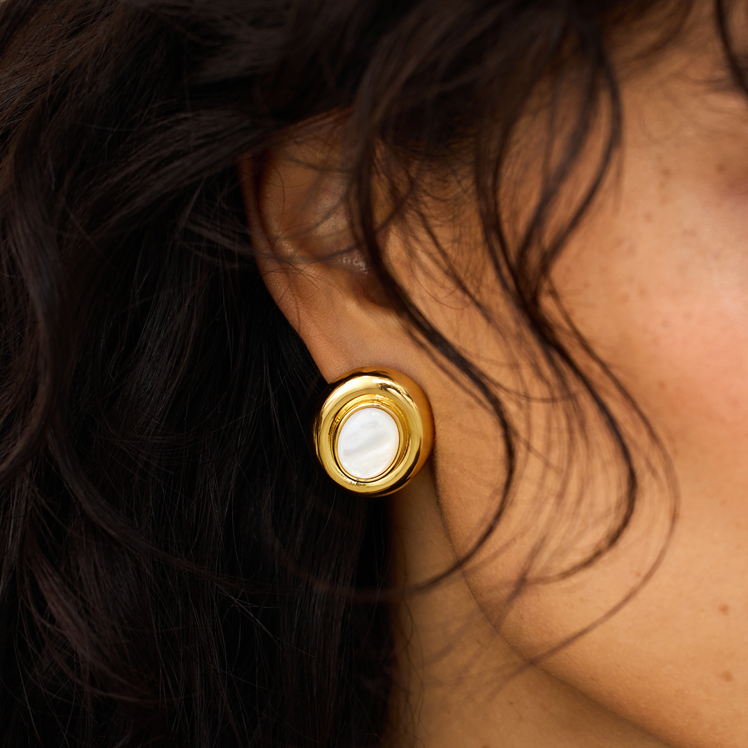 Boucles d'oreilles Giselle en perles