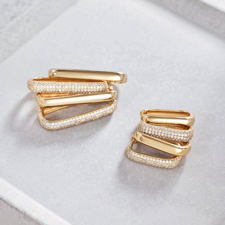 Boucles d'Oreilles Pavé Grande Icône