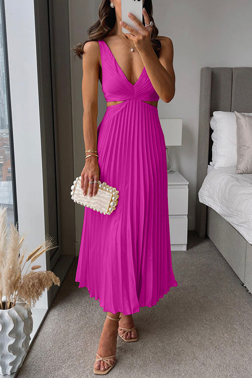 Elsa | Robe Maxidress Plissée Élégante