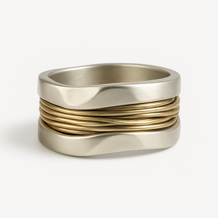 Bague en Fils d'Or Argenté