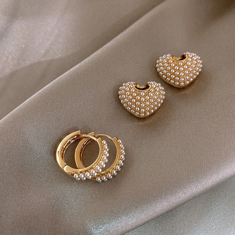 Boucles d'oreilles Perles d'Amour en Or