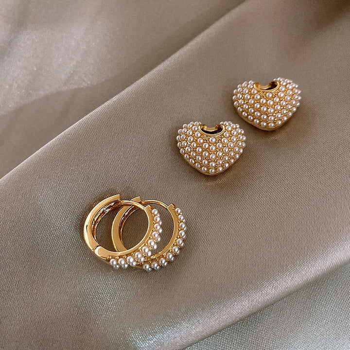 Boucles d'oreilles Perles d'Amour en Or