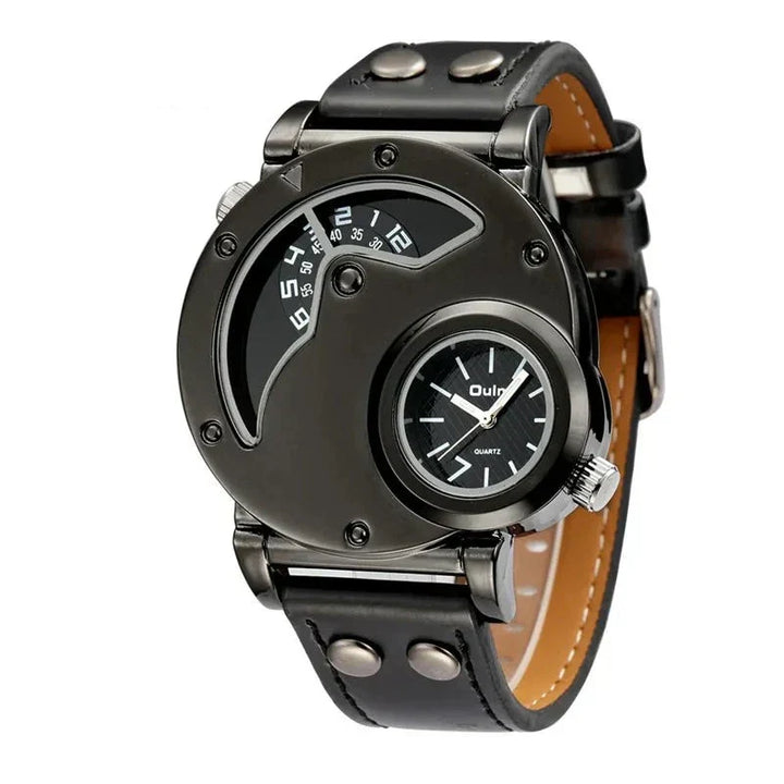 Montre Quartz Dual Time de Luxe™ Olsen & Olsen