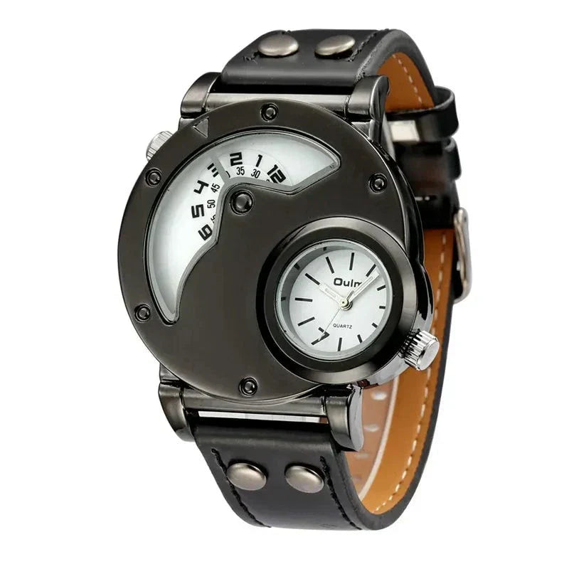 Montre Quartz Dual Time de Luxe™ Olsen & Olsen