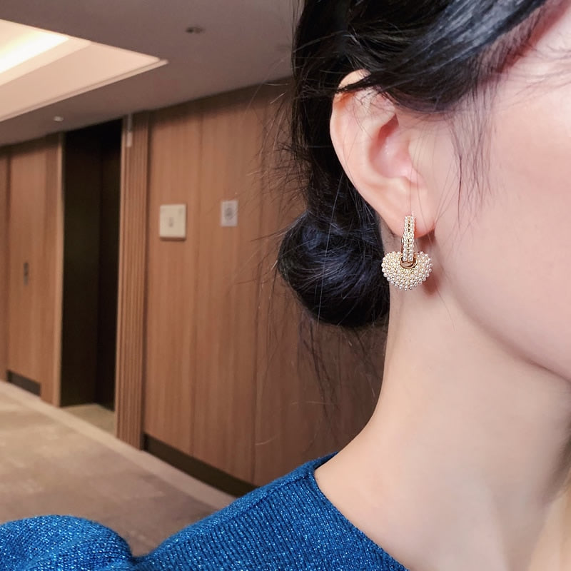 Boucles d'oreilles Perles d'Amour en Or