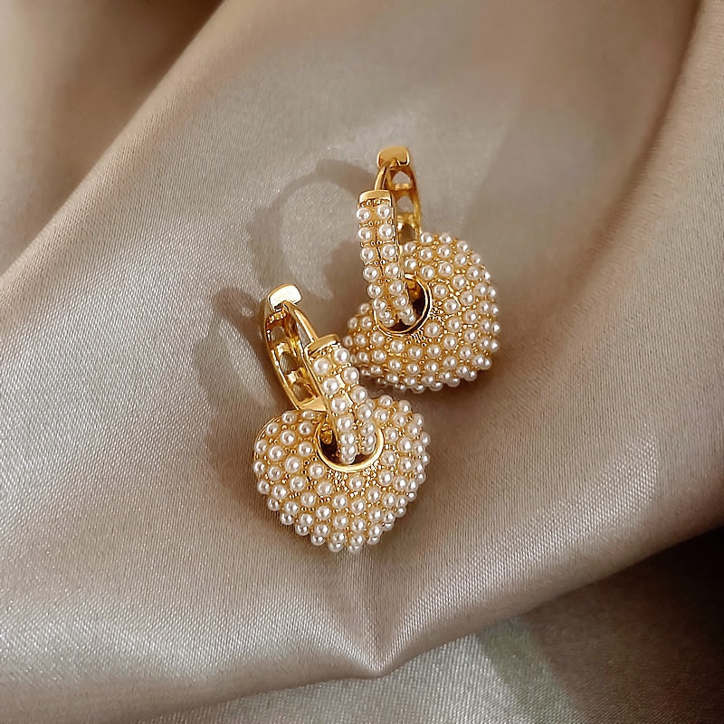 Boucles d'oreilles Perles d'Amour en Or