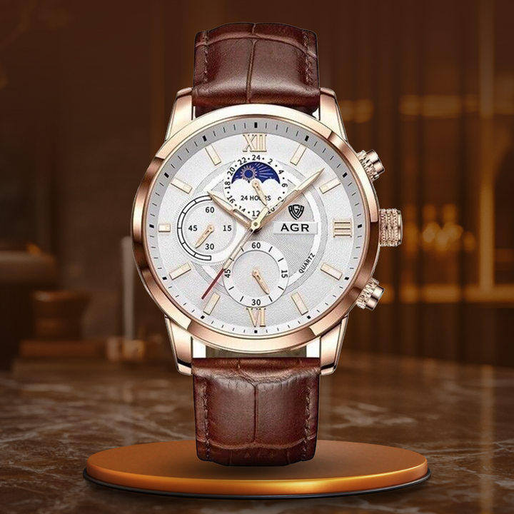 Montre Quartz en Cuir Luxe™ - Olsen & Olsen