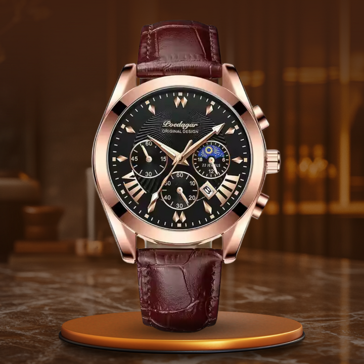 Montre de Luxe Élégante en Cuir™ - Olsen & Olsen