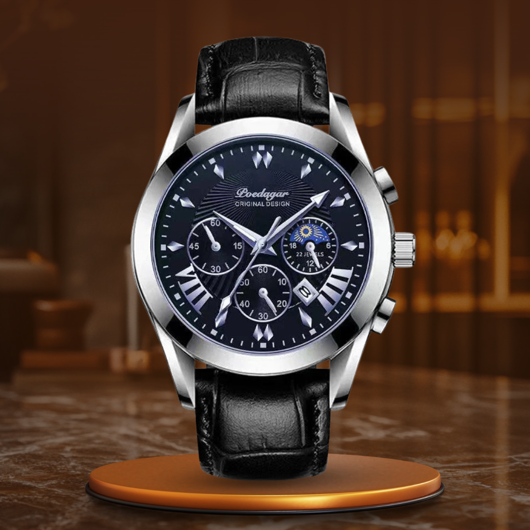 Montre de Luxe Élégante en Cuir™ - Olsen & Olsen