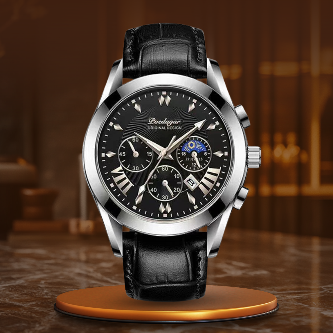 Montre de Luxe Élégante en Cuir™ - Olsen & Olsen