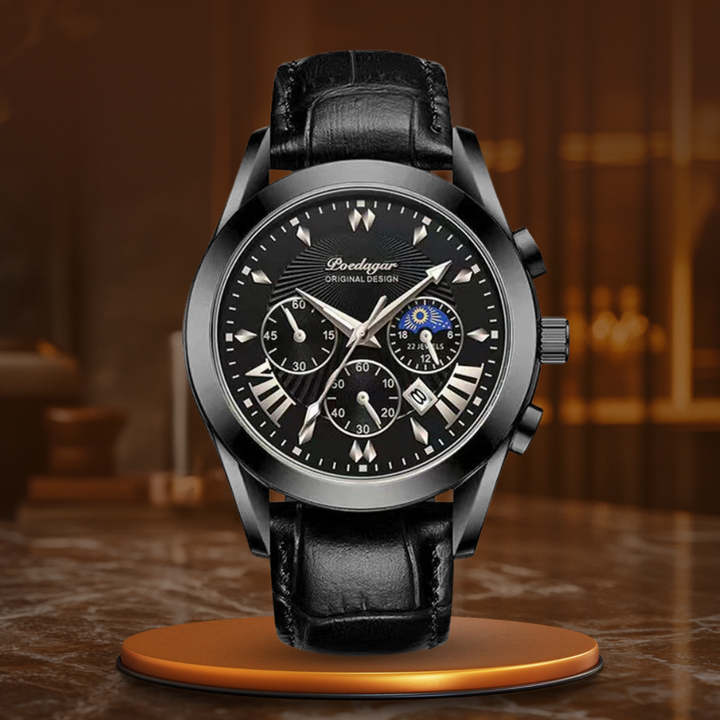 Montre de Luxe Élégante en Cuir™ - Olsen & Olsen
