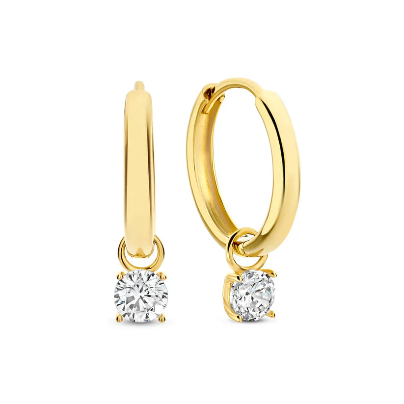Boucles d'oreilles en pierre Larmes de Lune