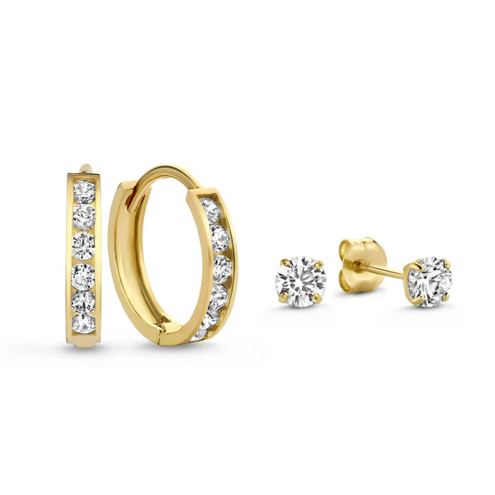 Ensemble de boucles d'oreilles en pierre Dara Brillane